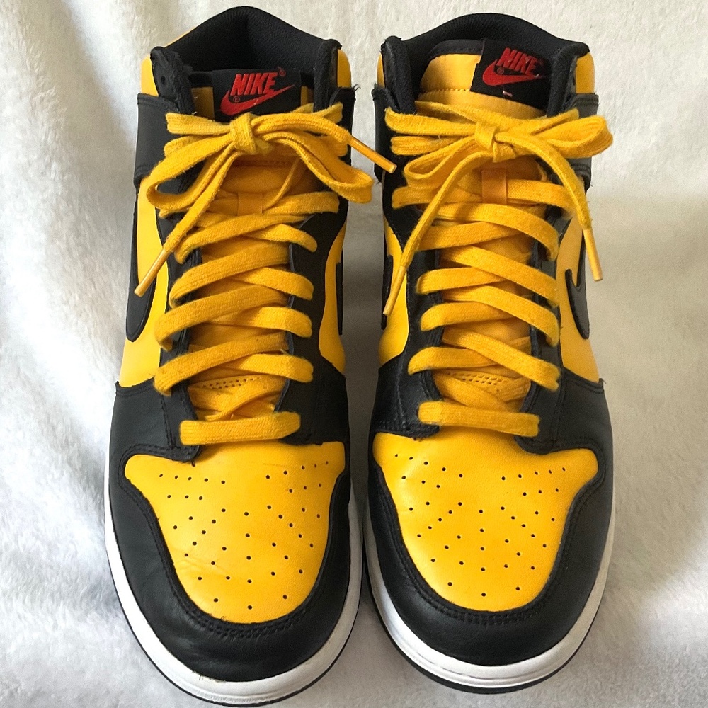 Nike Dunk High Retro Goldenrod Black Yellow DD1399-700 Men’s Sz 9.5 - Picture 3 of 16